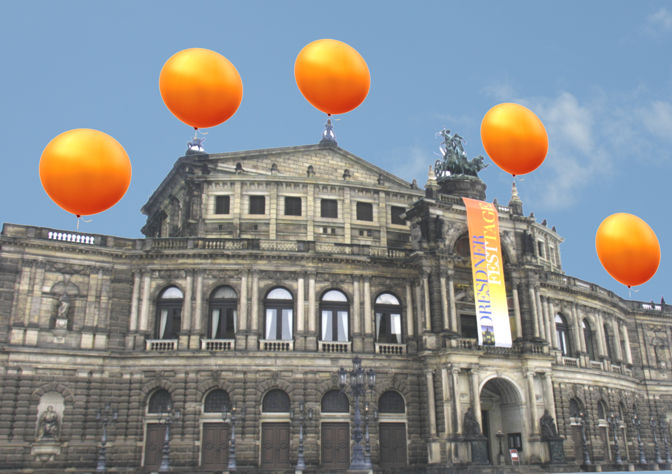 Riesenballons, Riesige Ballons aus Latex zur Werbung, zu Festtagen, Veranstaltungen, zu Party, Fest und Feier