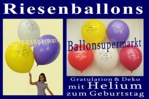 Riesige Geburtstagsballons mit Helium, Geburtstagsgeschenk