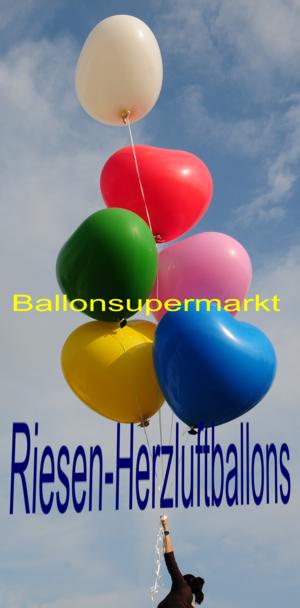 Riesen-Herzluftballons